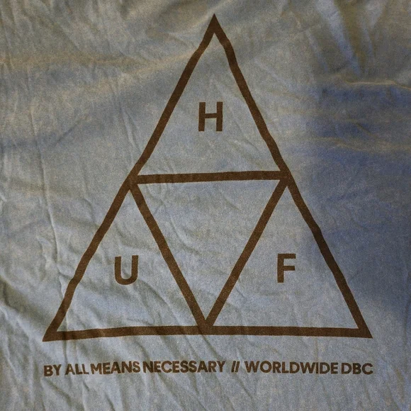 HUF Men's Blue Graphic T-Shirt XL - Picture 7 of 8